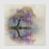 Serene Willow Tree Reflection Nature Art (6) (正面)