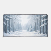 Serene Winter Forest Mouse Pad デスクマット (正面)
