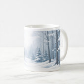 Serene Winter Forest Mug コーヒーマグカップ (正面右)