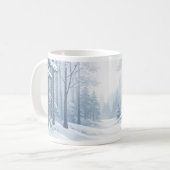 Serene Winter Forest Mug コーヒーマグカップ (正面左)