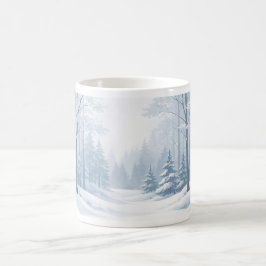 Serene Winter Forest Mug コーヒーマグカップ