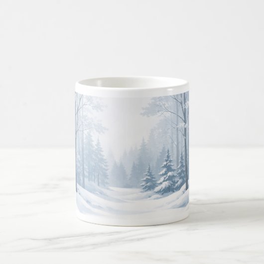Serene Winter Forest Mug コーヒーマグカップ (中央)