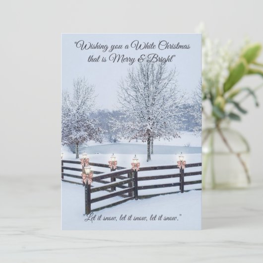 Serene Winter Landscape Snow-draped Trees シーズンカード (スタンド正面)