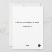 Serene Winter Landscape Snow-draped Trees シーズンカード (裏面)