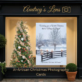 Serene Winter Landscape Snow-draped Trees シーズンカード