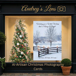 Serene Winter Landscape Snow-draped Trees シーズンカード