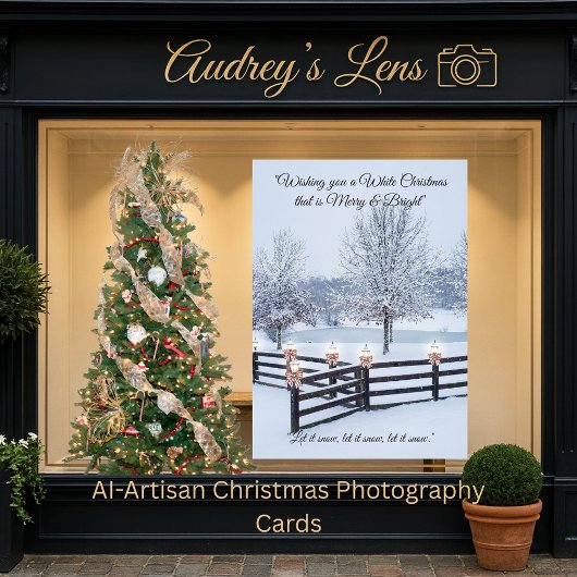 Serene Winter Landscape Snow-draped Trees シーズンカード