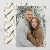 Serene Winter Photo 招待状 (正面/裏面)