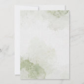 Serene Woodland Greenery Arch Islamic Wedding 招待状 (裏面)