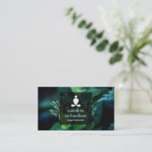 Serene Yoga、瞑想、Zen Business Card 名刺 (スタンド正面)