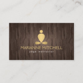 Serene Yoga、瞑想、Zen Wood Look 名刺