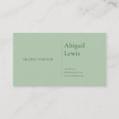 Serene Zen Garden Landscape Red Rose Sun Sphere 名刺 (裏面)