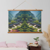 Serene Zen Garden Landscape Tapestry  吊り下げ型タペストリー (寝室)