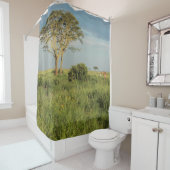 Serengetiのキリン シャワーカーテン (インサイチュ)