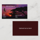 Serengetiの日没 名刺 (正面/裏面)