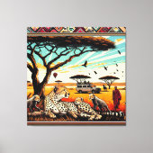 serengetiキャンバスの壁フレームでチーテー キャンバスプリント (正面)