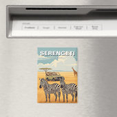 Serengeti National Park Tanzania Zebras マグネット (インサイチュ (食洗機))