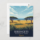 Serengeti Safari National Park ポストカード (正面/裏面)
