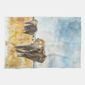 Serengetti Elephants キッチンタオル (横)