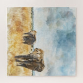 Serengetti Elephants ジグソーパズル (横)