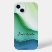 Serenidad Oceánica Abstracta Case-Mate iPhoneケース (裏面)