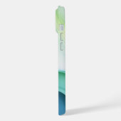 Serenidad Oceánica Abstracta iPhoneケース (左側面)