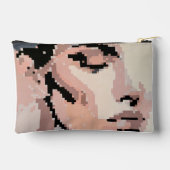 Sérénité Portrait Moderne Neutre Pixel Art アクセサリーポーチ (裏面)