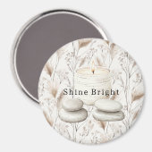 Serenity Beach Candle Rocks マグネット (正面/裏面)