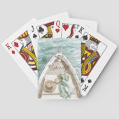 Serenity Calm Ocean Boat トランプ (裏面)