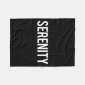 Serenity - Cool New Funny Name Fan Gift Tee  フリースブランケット (正面(横))