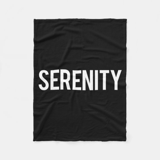 Serenity - Cool New Funny Name Fan Gift Tee  フリースブランケット (正面)