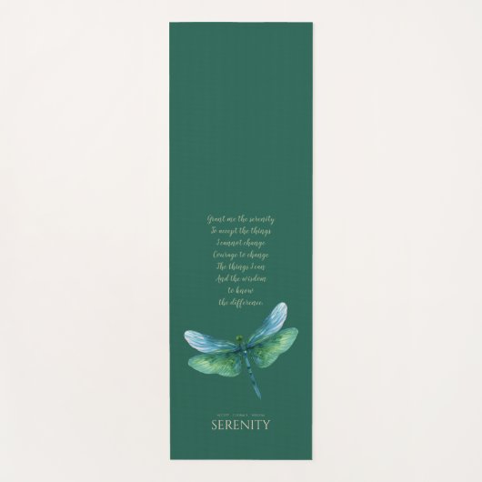 Serenity Dragonfly ヨガマット (正面)