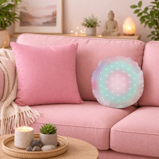 serenity flower of life ラウンドクッション