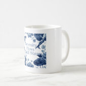 Serenity Flows In Still Waters コーヒーマグカップ (正面右)