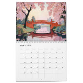 Serenity in Bloom Japanese Garden Wall Calendar カレンダー (3月 2026)