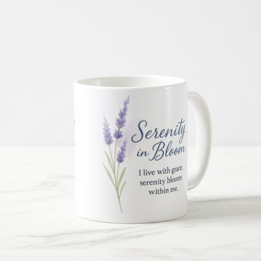 Serenity in Bloom — Mug コーヒーマグカップ (正面右)