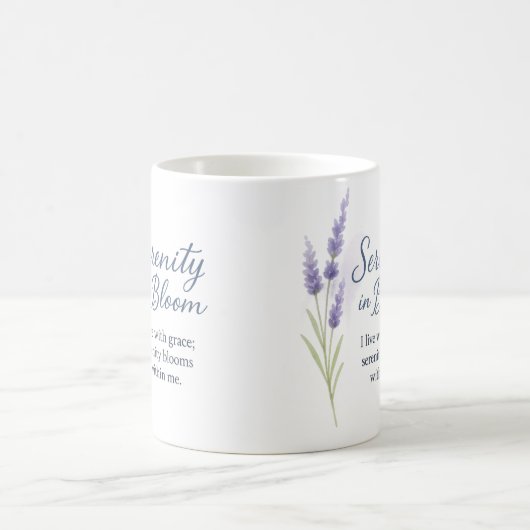 Serenity in Bloom — Mug コーヒーマグカップ (中央)
