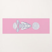 Serenity in Motion – Mandala Meditation Art ヨガマット (裏面(横))