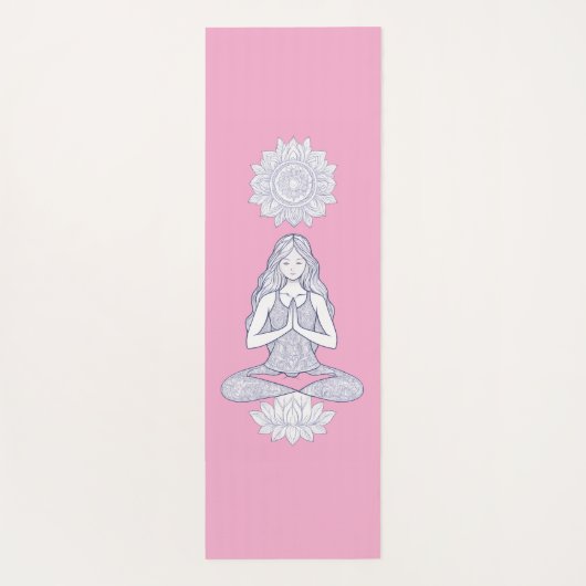 Serenity in Motion – Mandala Meditation Art ヨガマット (裏面)