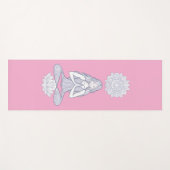 Serenity in Motion – Mandala Meditation Art ヨガマット (正面(横))