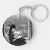 Serenity in the City: Book Lover's Keychain キーホルダー (裏面)