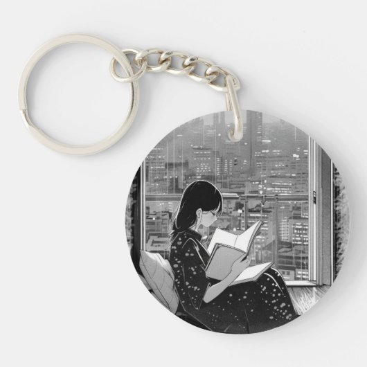 Serenity in the City: Book Lover's Keychain キーホルダー (正面)