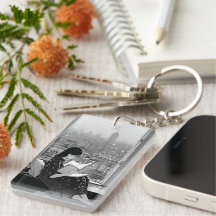 Serenity in the City: Book Lover's Keychain