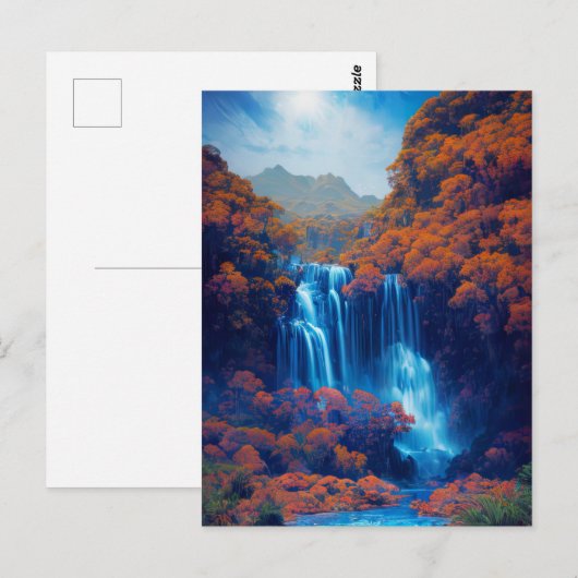 Serenity in the Shades of Azure ポストカード (正面/裏面)