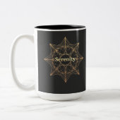 Serenity Mandala Golden Sacred ツートーンマグカップ (左)