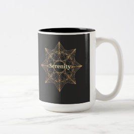 Serenity Mandala Golden Sacred ツートーンマグカップ