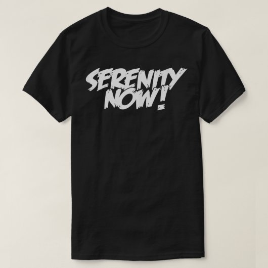 SERENITY NOW Angry Alcoholics AA Narcotics NA Anon Tシャツ (デザイン正面)