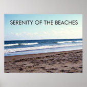 Serenity of the Beaches Coastal Scene ポスター (正面)