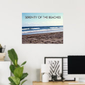 Serenity of the Beaches Coastal Scene ポスター (ホームオフィス)