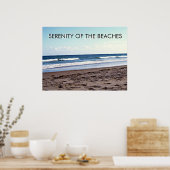 Serenity of the Beaches Coastal Scene ポスター (キッチン)